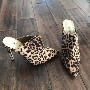 New Stilettos Mules SEXY 4”. Animal print  6